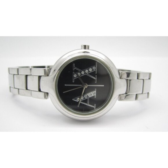 Women Armani Exchange Quartz WR Analog 27mm Round Watch (H915) "New Battery" - Picture 1 of 7